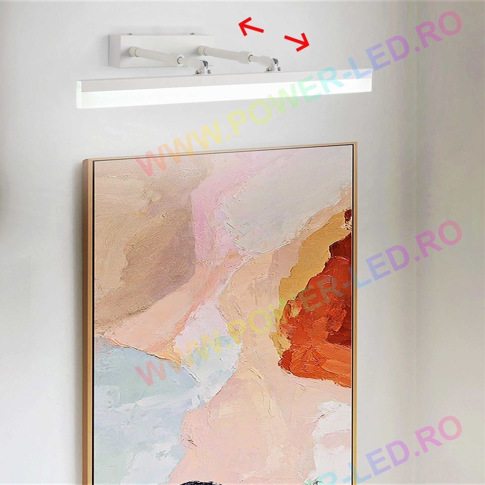 LED аплик за баня 36W 53cm бял регулируем C9067WH