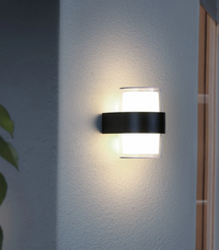 Aplica Led Exterior 12W Neagra Kuga Round Echivalent 100W Wall Light Fixtures