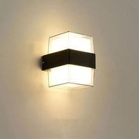 LED аплик за външен монтаж 12W черна Kuga Square еквивалент 100W