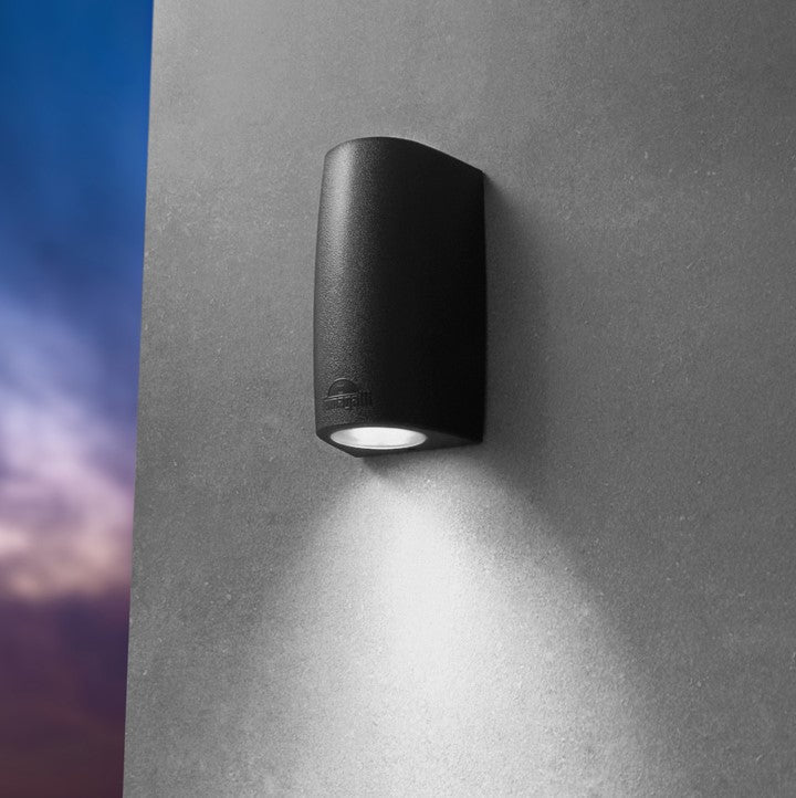 LED аплик 6W GU10 CCT Marta за външен монтаж черна Fumagalli