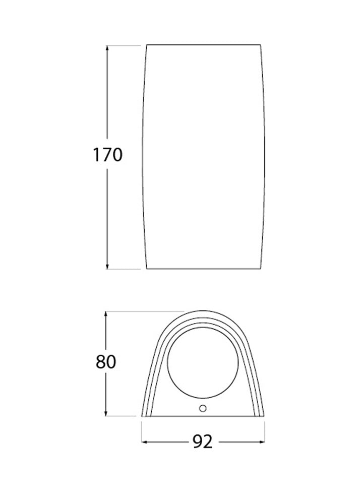 LED аплик 2x6W GU10 CCT Marta външен черна Fumagalli