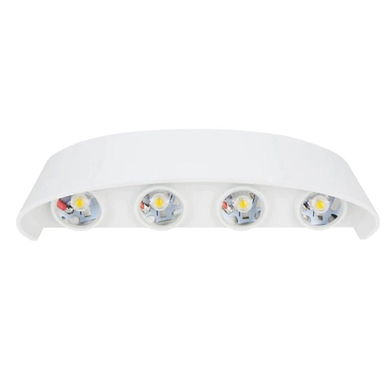 LED аплик 8W TRIO външен бял