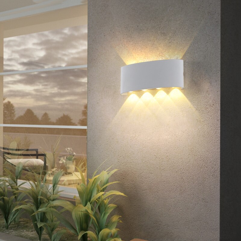 LED аплик 8W TRIO външен бял