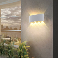 LED аплик 8W TRIO външен бял