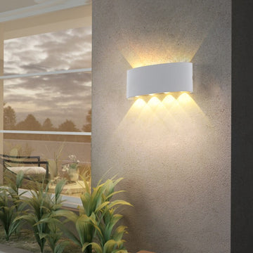LED аплик 8W TRIO външен бял