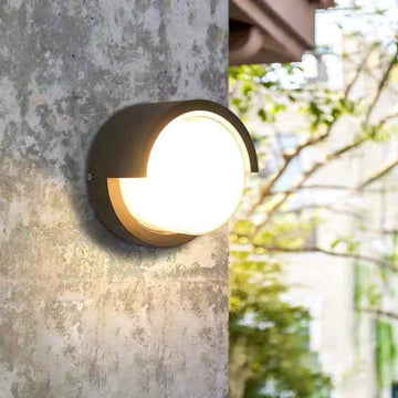 LED аплик 15W кръгъл SUGA за външен монтаж