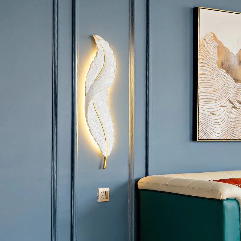 Aplica Led Luxury Feather 25W 63Cm Wall Light Fixtures