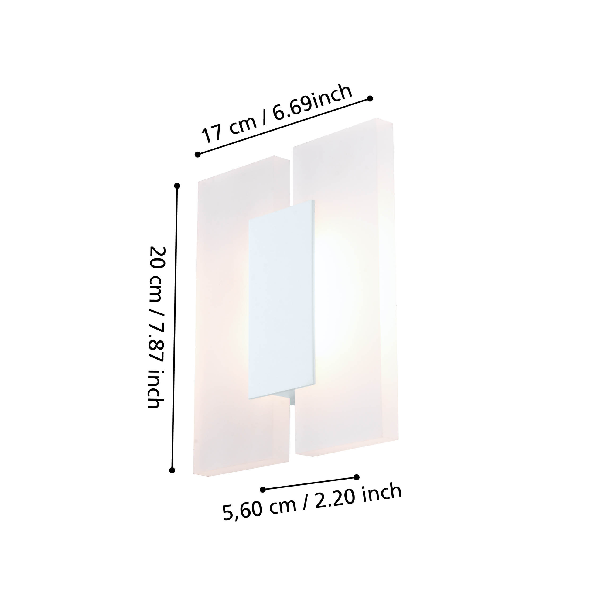 LED аплик Modern METRASS 2 EGLO 96042