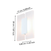 LED аплик Modern METRASS 2 EGLO 96042