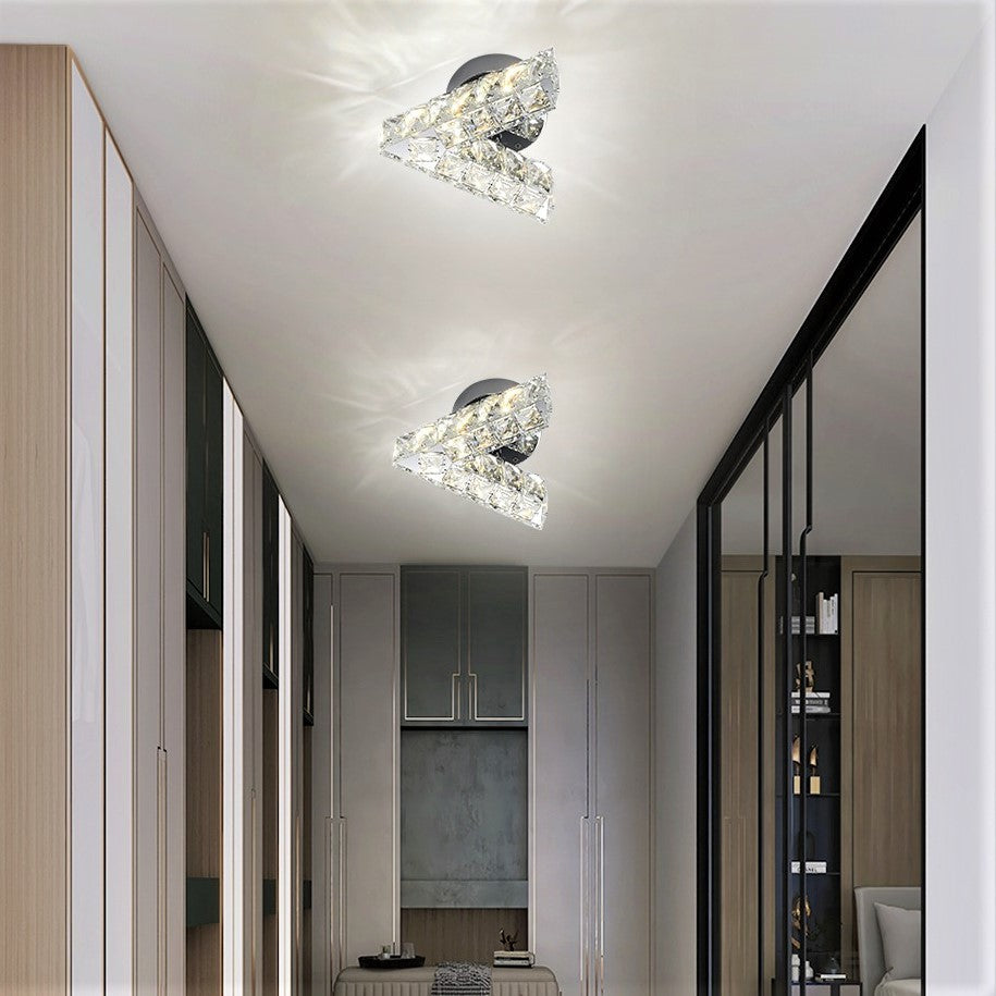 LED аплик 12W кристал V Shape