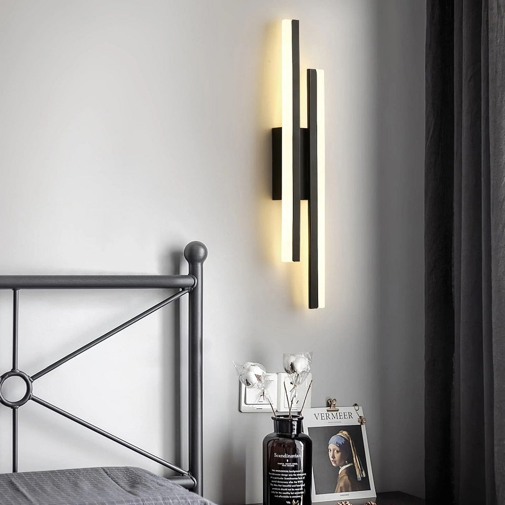 LED аплик LINNES 24W черна еквивалент 150W