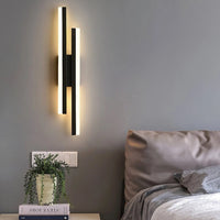 LED аплик LINNES 24W черна еквивалент 150W