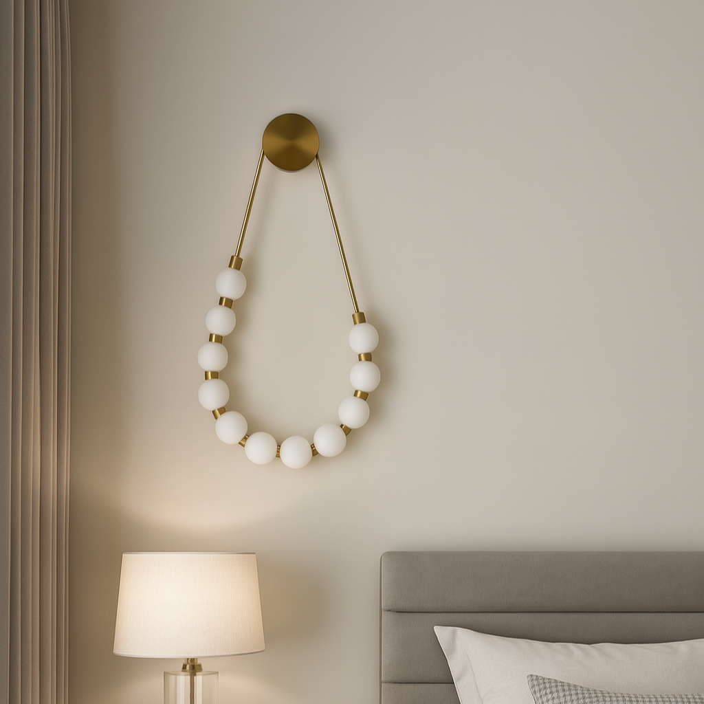 Aplica LED RFAN 60W Auriu/Alb W1001 AURIE / APLICA / APLICA PERETE Wall Light Fixtures
