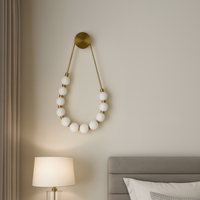 Aplica LED RFAN 60W Auriu/Alb W1001 AURIE / APLICA / APLICA PERETE Wall Light Fixtures