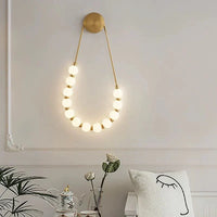 Aplica LED RFAN 60W Auriu/Alb W1001 AURIE / APLICA / APLICA PERETE Wall Light Fixtures