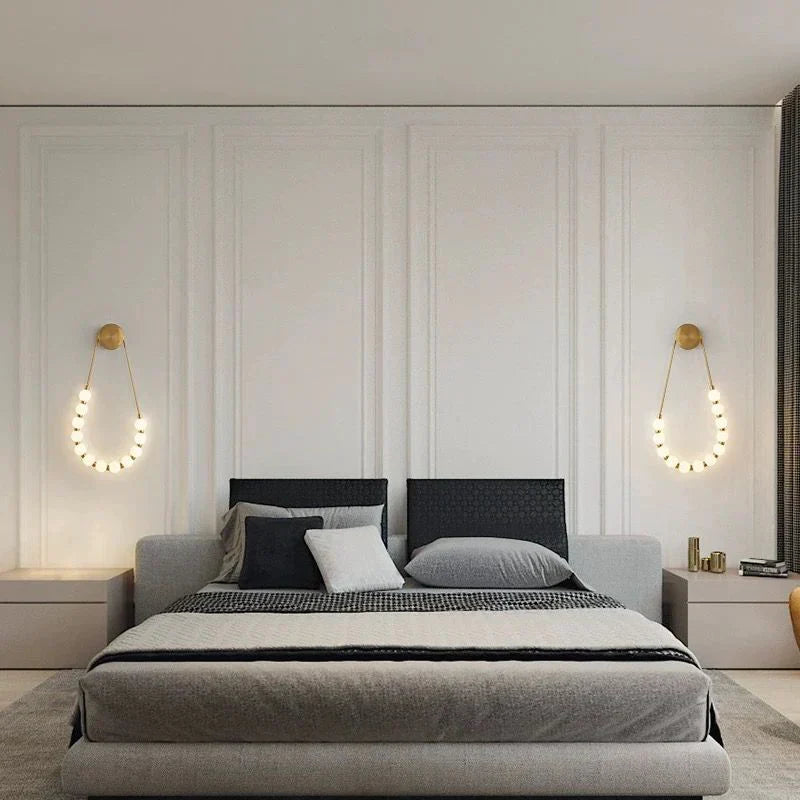 Aplica LED RFAN 60W Auriu/Alb W1001 AURIE / APLICA / APLICA PERETE Wall Light Fixtures