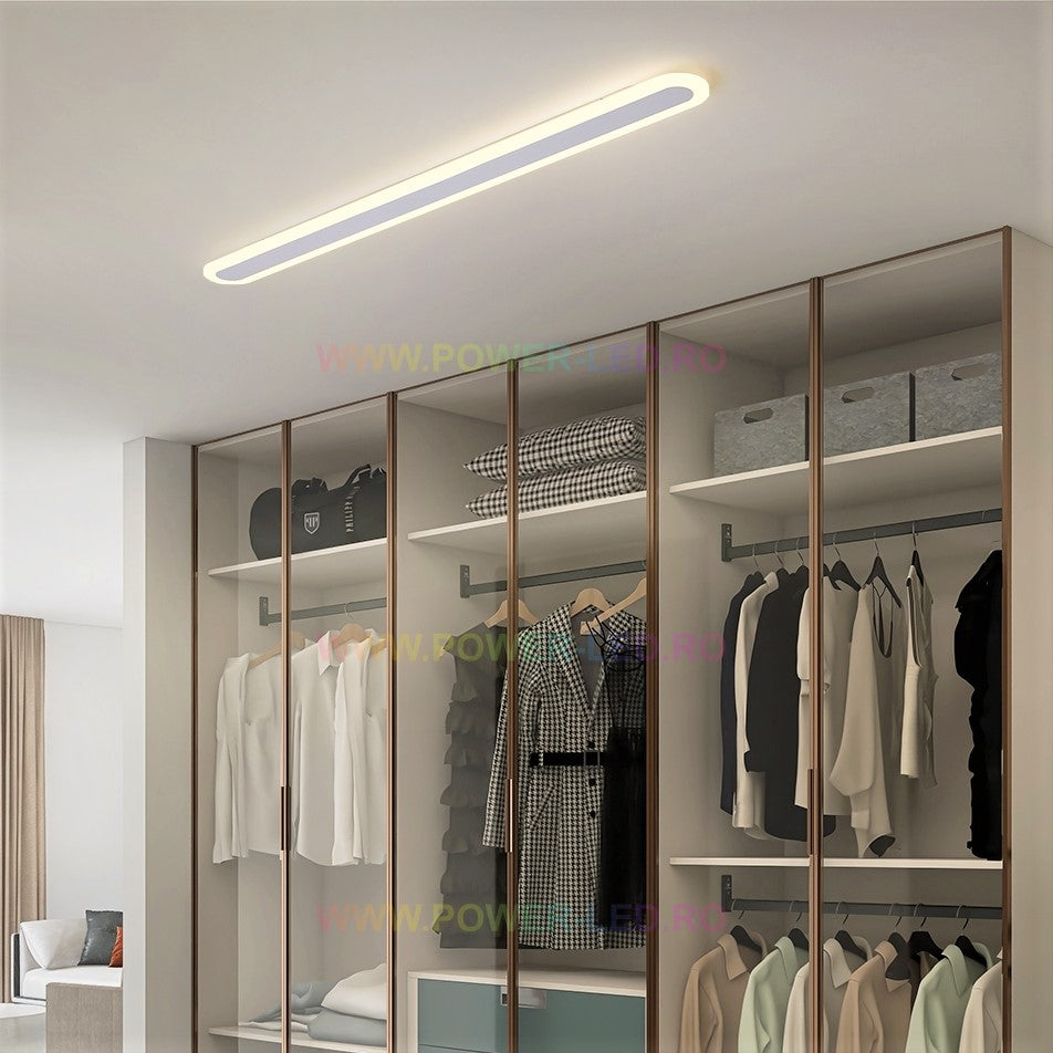 LED аплик линеен 64W 80cm бял еквивалент 400W