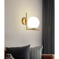 Aplica Nordic Style Abajur Mat Golden Globe Mx914/1 Wall Light Fixtures