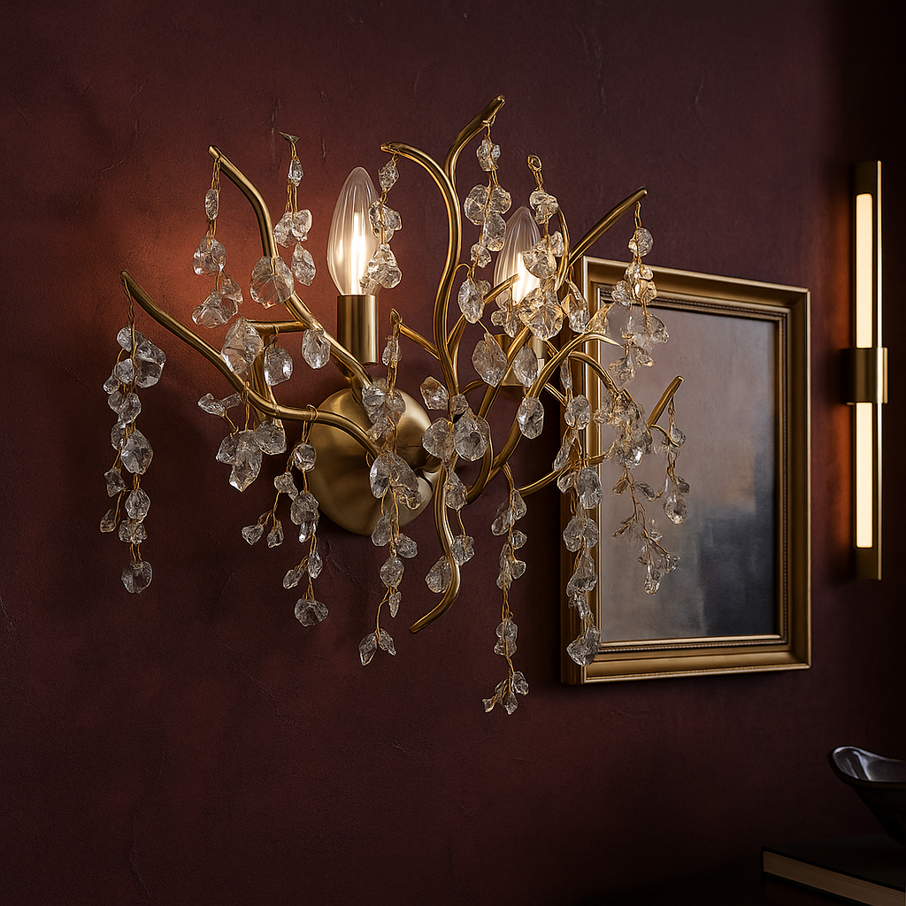 Аплик за стена Cristal Luxury Golden Ravena