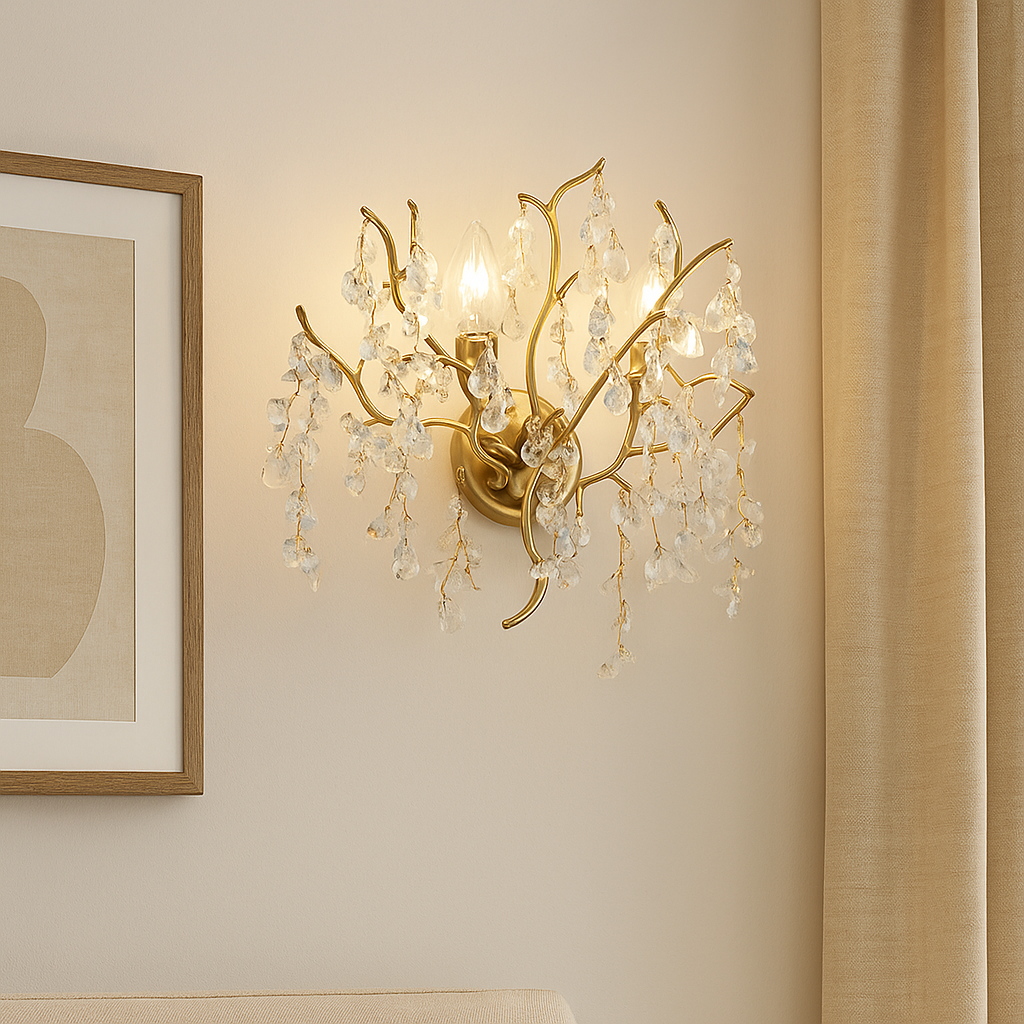 Аплик за стена Cristal Luxury Golden Ravena