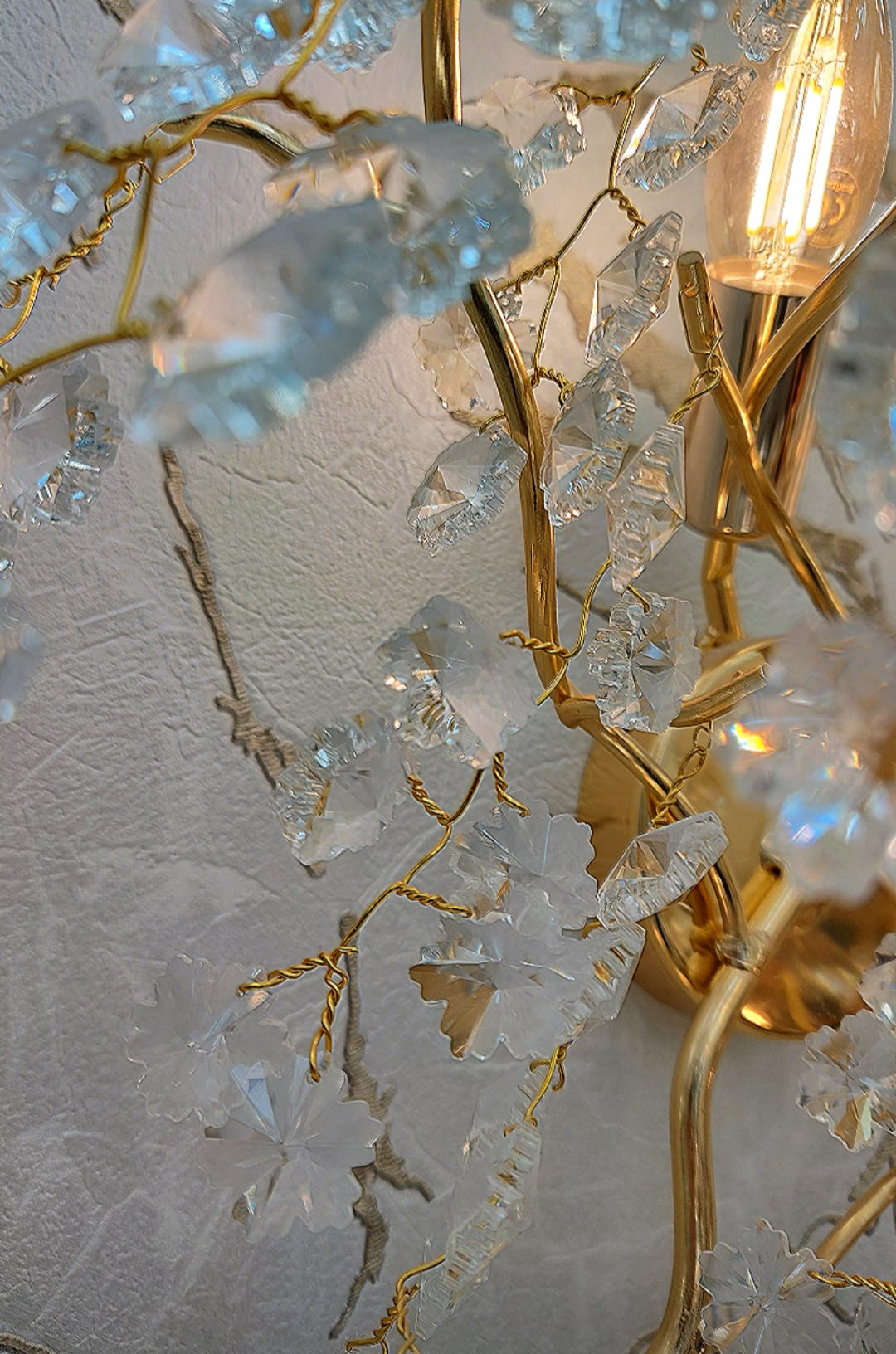 Аплик за стена Cristal Luxury Golden Ravena