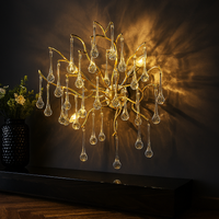Аплик за стена Cristal Luxury Golden Tears