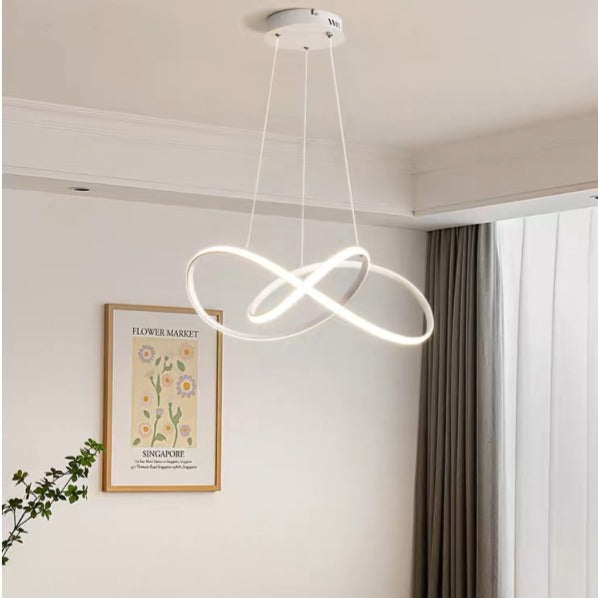 LED осветително тяло Infinity White, висящо, еквивалент 500W, с дистанционно