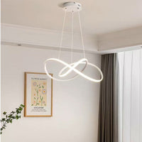 LED осветително тяло Infinity White, висящо, еквивалент 500W, с дистанционно