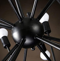 Осветително тяло винтидж Black Widow 16xE27