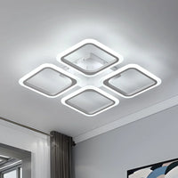 LED осветително тяло 4 SQUARES SONNE Бяло – еквивалент 700W, с дистанционно управление