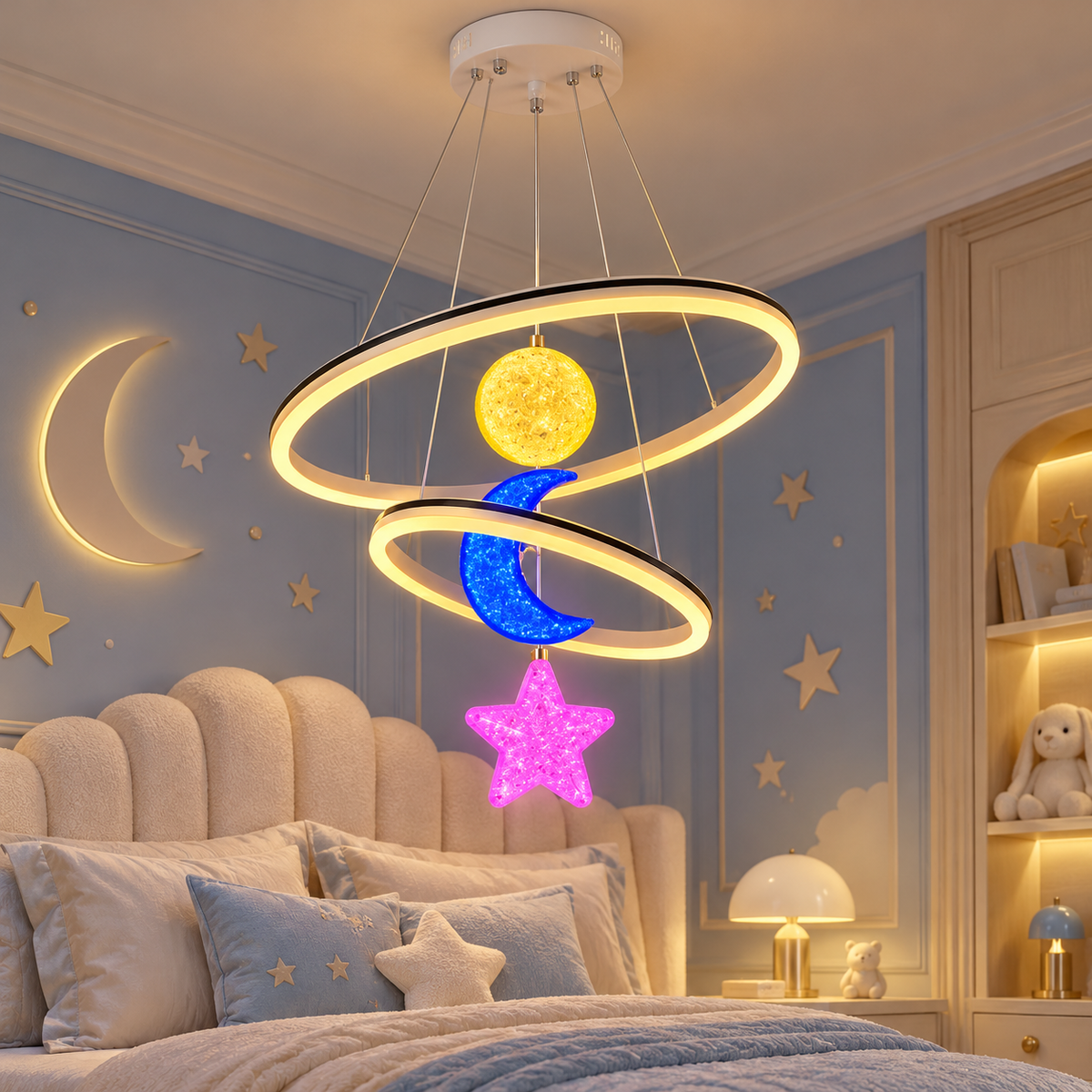 LED осветително тяло KIDS-WORLD RGB Еквивалент 500W Дистанционно