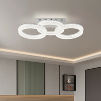 Осветително тяло LED MATEO 3 Circle White еквивалент 600W с дистанционно
