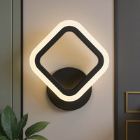 LED аплик Diamond Simple Black еквивалент 100W