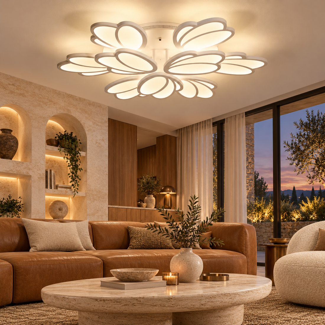 LED осветително тяло TULIP GRANDE Еквивалент 1200W Дистанционно управление