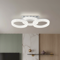 Осветително тяло LED MATEO 3 Circle White еквивалент 600W с дистанционно