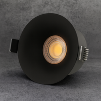 COB LED спот 12W Кръгъл Черен / ⌀78mm / Вграден / Неутрална светлина