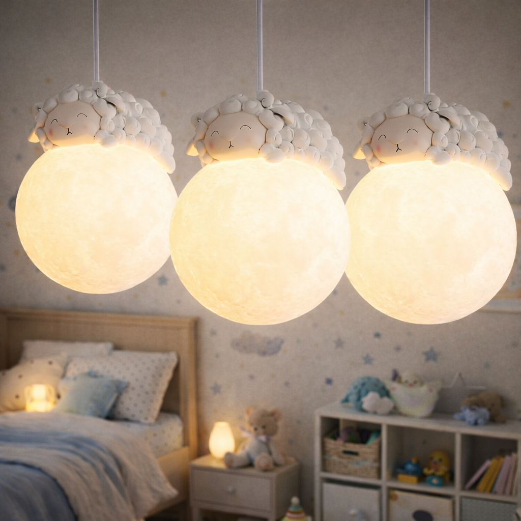 Висящо LED осветително тяло KIDS 3XE27 Sheepy
