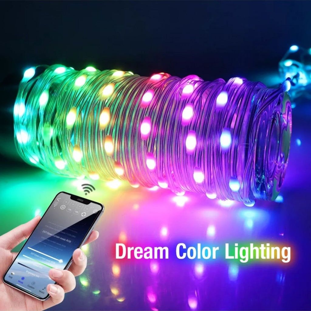 КОМПЛЕКТ LED ЛЕНТА RGB IC SMART DIGITAL 12V 10m USB Дистанционно 24 бутона