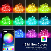 КОМПЛЕКТ LED ЛЕНТА RGB IC SMART DIGITAL 12V 10m USB Дистанционно 24 бутона