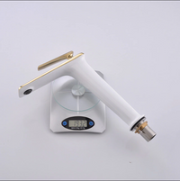 Смесител за мивка висок Luxury Line Golden White 004