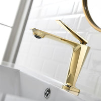 Смесител за мивка среден Luxury Line Golden Beauty 001
