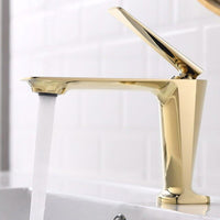 Смесител за мивка среден Luxury Line Golden Beauty 001