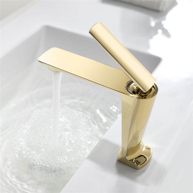 Смесител за мивка среден Luxury Line Golden Beauty 001
