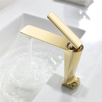 Смесител за мивка среден Luxury Line Golden Beauty 001