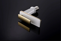 Смесител за мивка среден Luxury Line Golden White 005