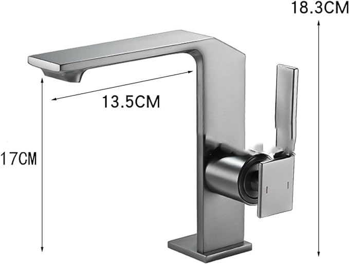 Смесител за мивка среден Modern Line сив MAT SMK024