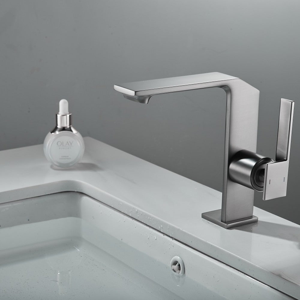 Смесител за мивка среден Modern Line сив MAT SMK024