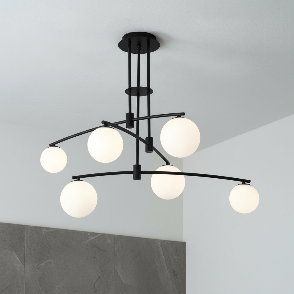 Осветително тяло Абажур MATEO 6xG9 Mat Black