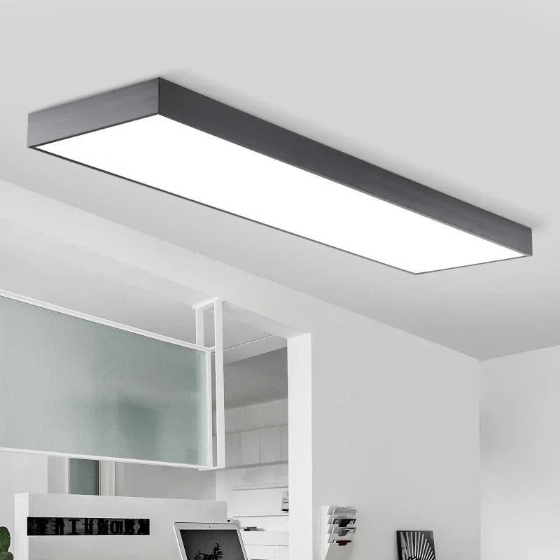 LED панел 72W 117.5 x 28cm черен, за повърхностен монтаж/окачен, еквивалент 400W