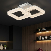 Осветително тяло LED MATEO 2 Square White Еквивалент 300W Дистанционно управление